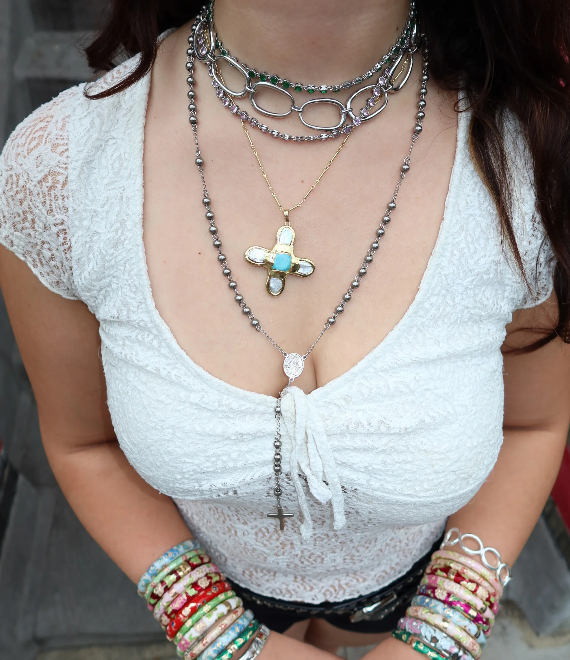 CELESTE NOVA CROSS NECKLACE - Image 7