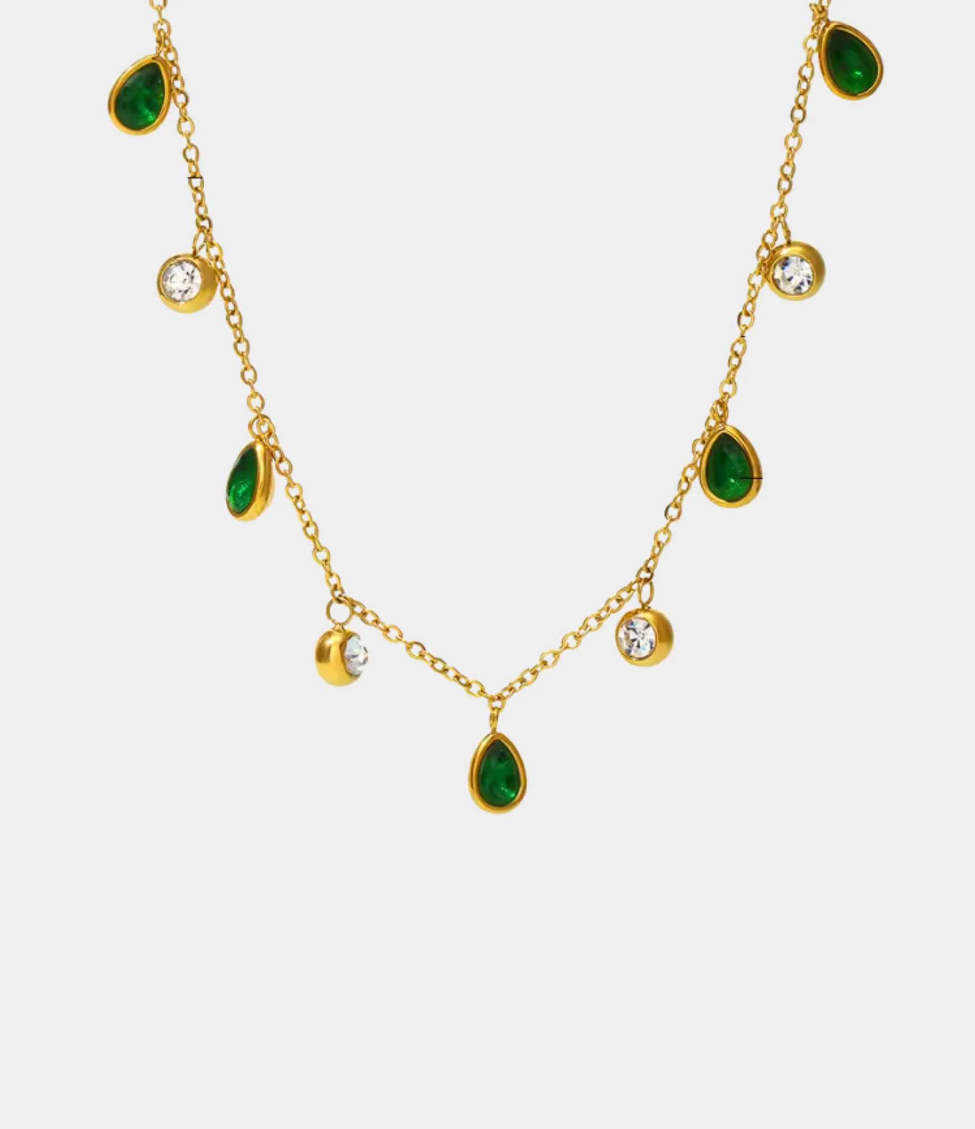 DIANA NECKLACE IN GREEN
