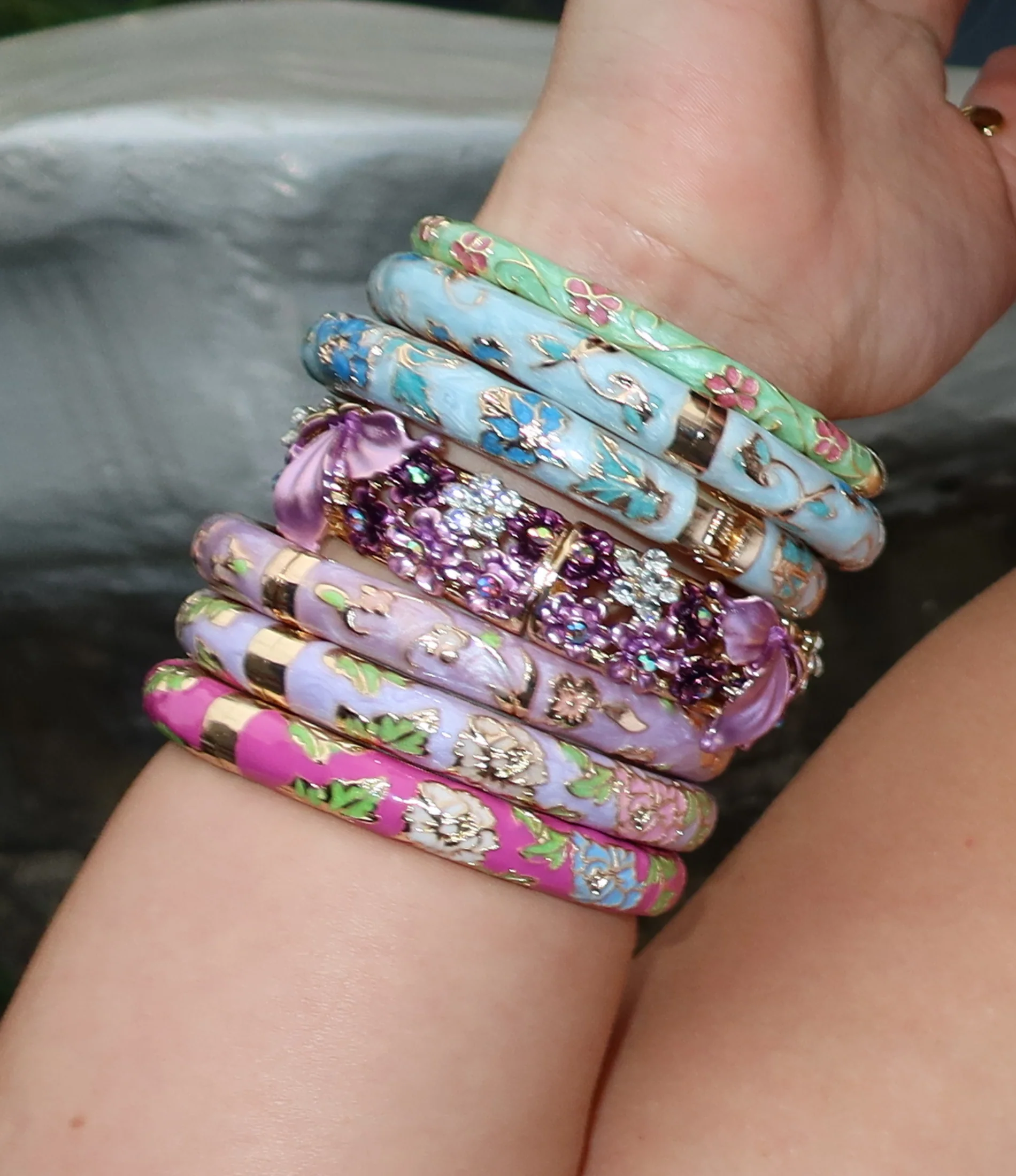 AURORA BANGLE IN PINK - Image 2
