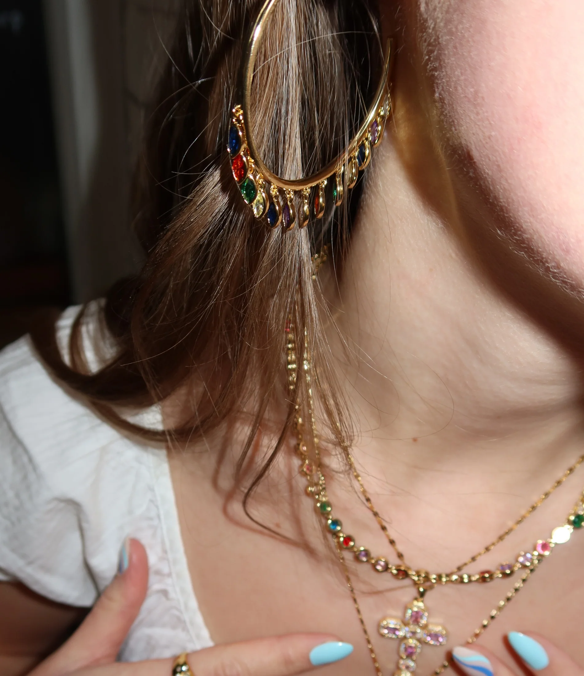 VIVIAN EARRINGS IN MULTICOLOUR - Image 4