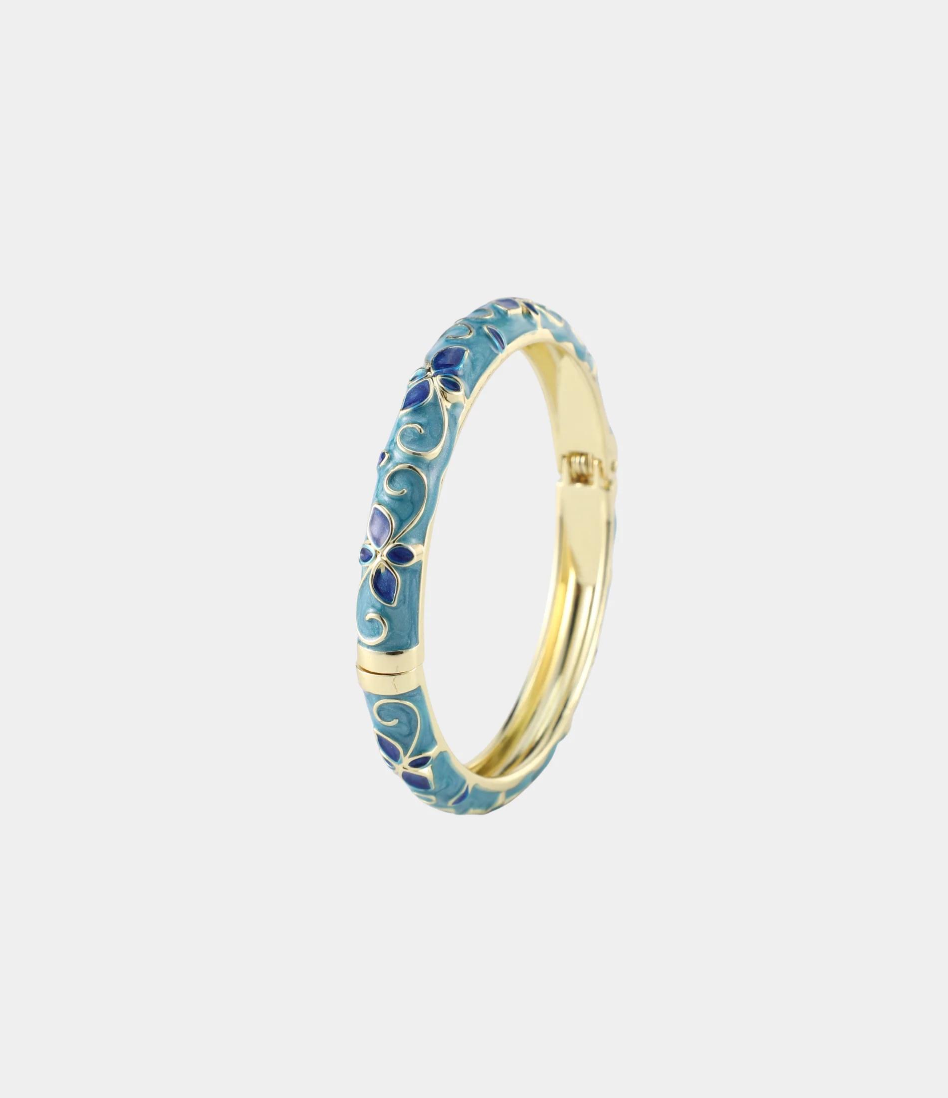 PRIMAVERA BANGLE IN AQUAMARINE