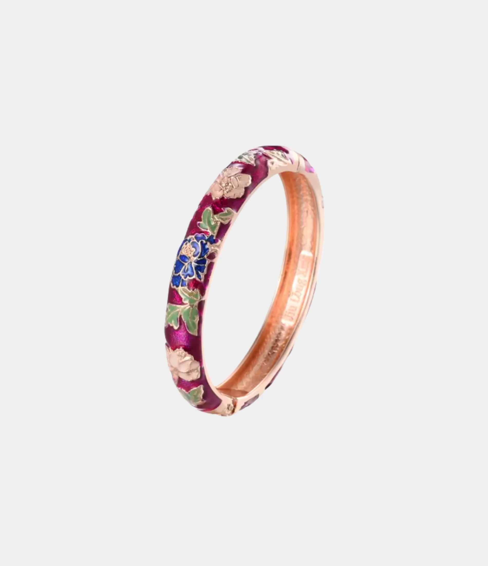 VIENNA ENAMEL BANGLE PASTEL IN DARK PURPLE