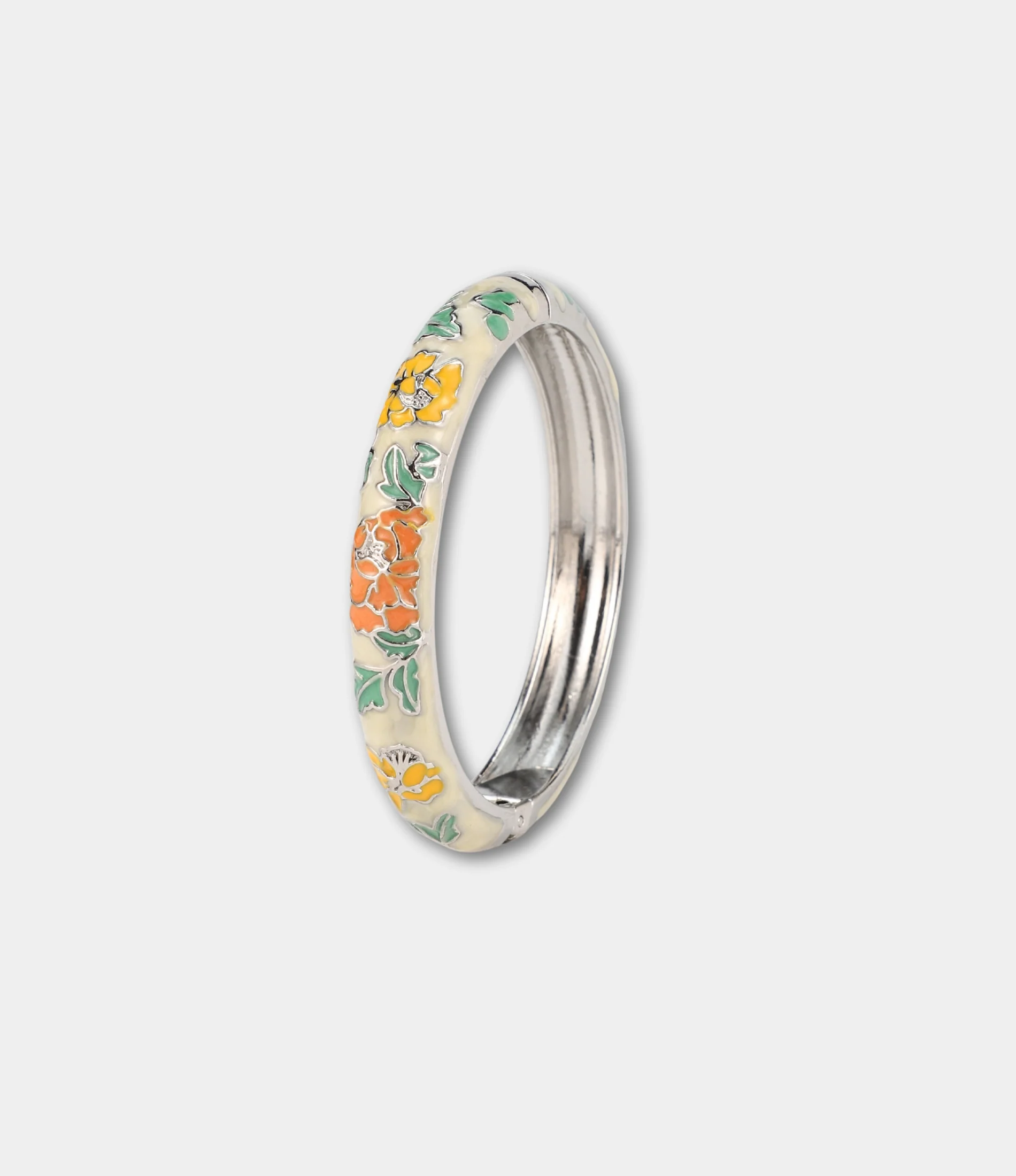 VIENNA ENAMEL BANGLE VIVID IN BEIGE - Image 2