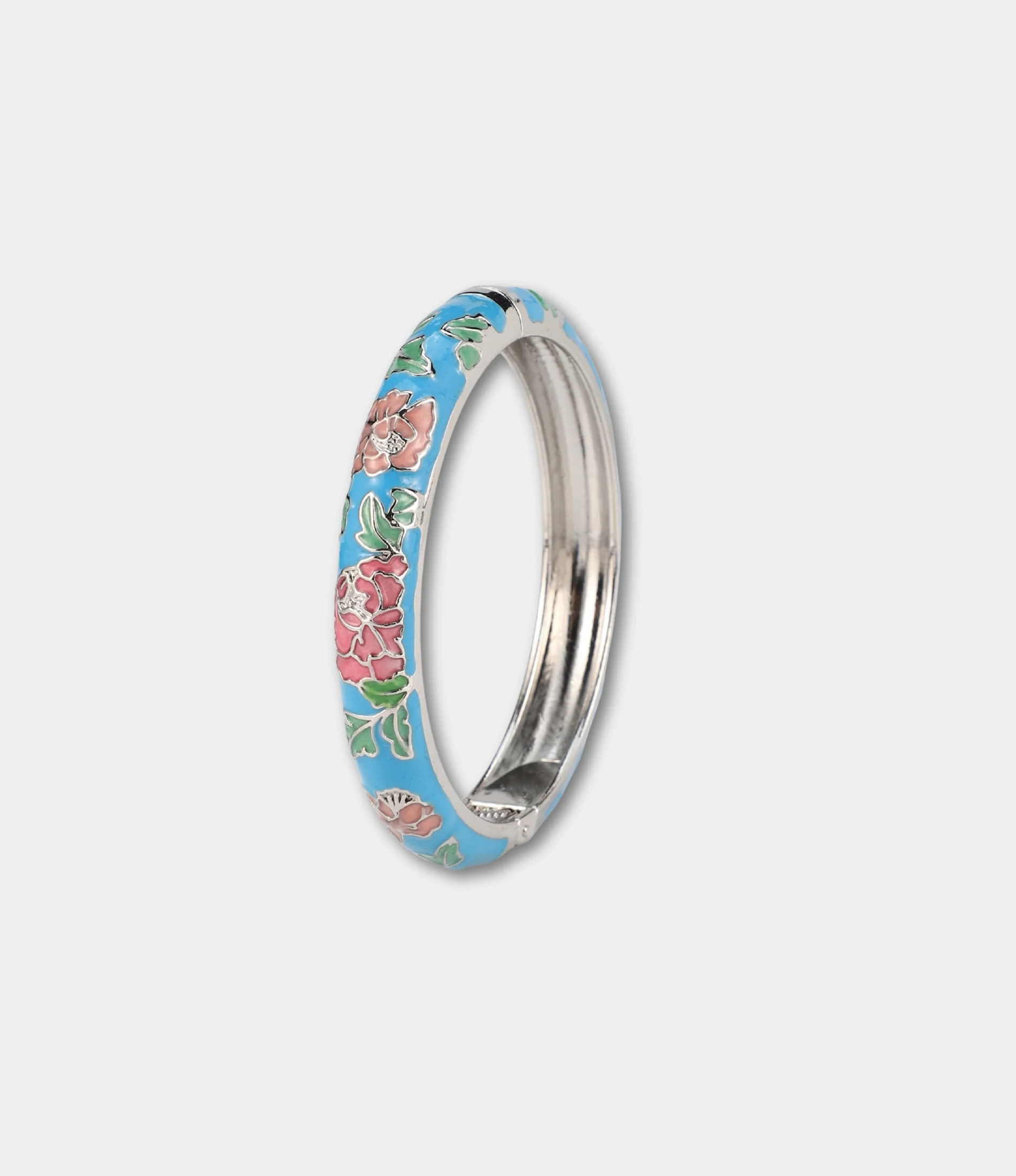 VIENNA ENAMEL BANGLE VIVID IN SKY BLUE - Image 2