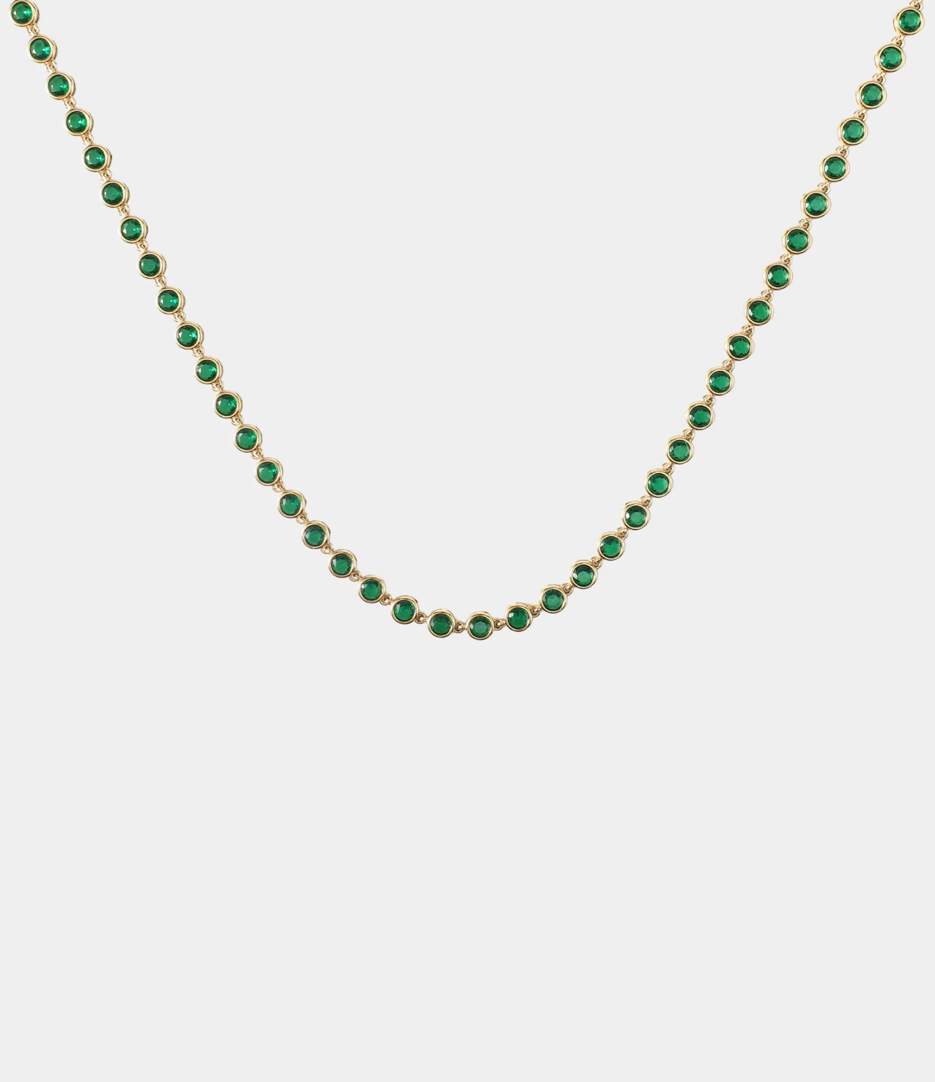 VIVIAN NECKLACE IN GREEN - Image 3